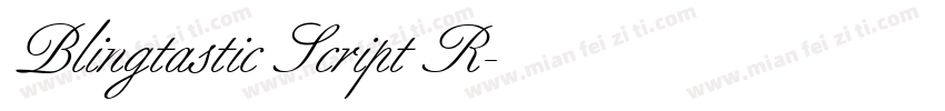 Blingtastic Script R字体转换